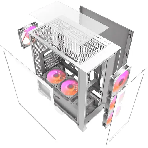 Корпус Darkflash DRX70 Glass White (DRX70 GLASS White) Без БП - фото 12