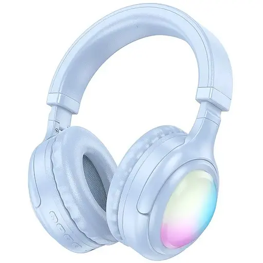 Навушники бездротові Hoco Bluetooth W48 Focus BT headphones накладні блакитні