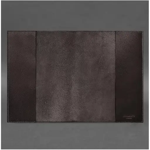 Кожаная обложка BlankNote Standart с Трезубцем для нотариального реестра темно-коричневый - фото 3