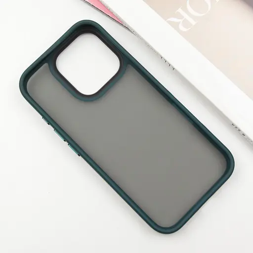 Чохол Epik TPU+PC Metal Buttons для Apple iPhone 16 Pro 6.3 Зелений - фото 3