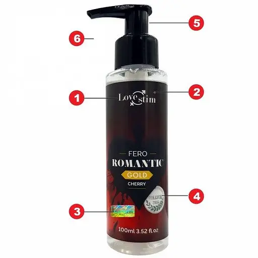 Масажне масло LoveStim Fero Romantic Gold, 100 мл - фото 3