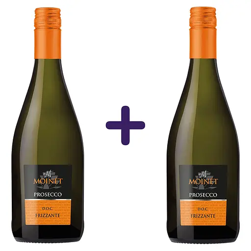 Вино напівігристе Moinet Prosecco Frizzante DOC біле напівсухе 1.5 л (2 шт. х 0.75 л) - фото 1