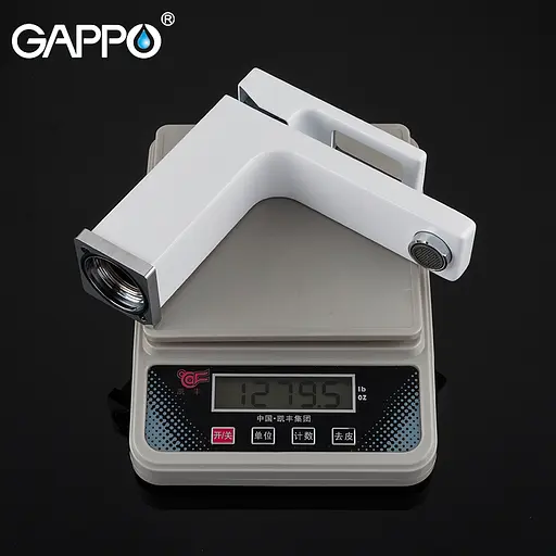 G1017-8 Змішувач для умивальника гайка білий/хром Ø35 Gappo Futura 1/8 Білий - фото 4