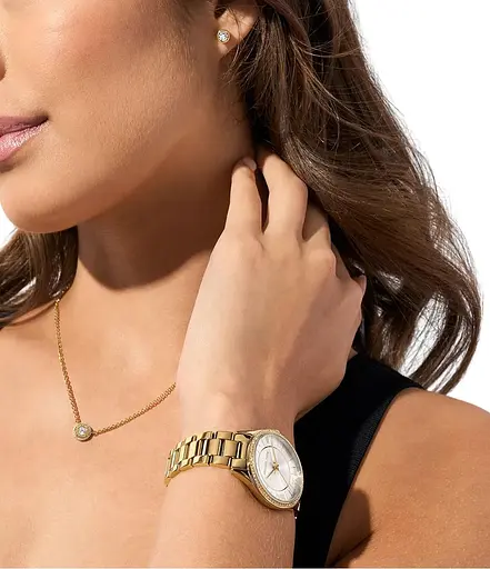 Женский подарочный набор MICHAEL KORS MK4849SET 'Lauryn' (часы + колье + серьги) - фото 5