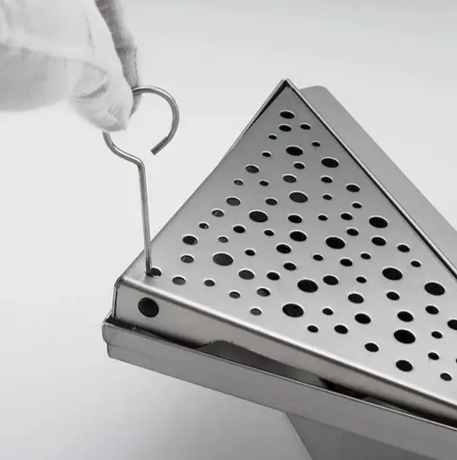 Угловой трап для душа Gappo нержавеющая сталь, 200x200 мм G82020-1 - фото 5