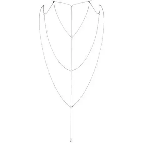 Цепочка для спины Bijoux Indiscrets Magnifique Back and CLeavage Chain - Silver