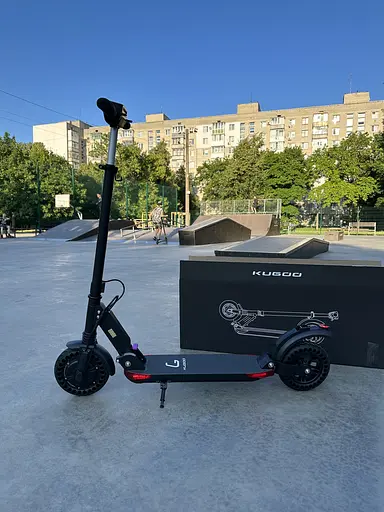 Электросамокат KUGOO S3 PRO JILONG (450W 8.8Ah) черный с сумкой-чехлом - фото 3