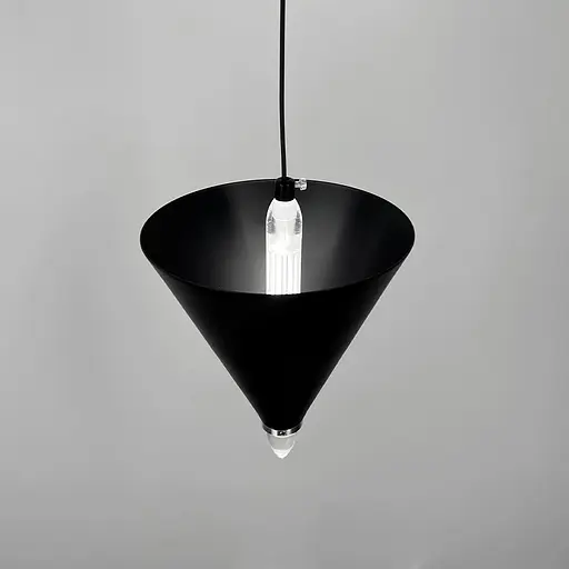 Чорний підвісний світильник із конусним дизайном Ø 17х25 см | Line F | Арт. MJ347/1 BK - фото 3