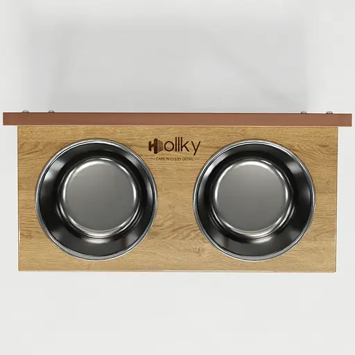 Hollky Flex L — регулируемые миски на подставке для больших собак (2 × 1.8 л) - фото 6