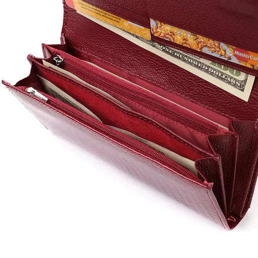 Кожаный женский кошелек ST Leather 18.5х9.5х3.5 см acs0029399 - фото 6