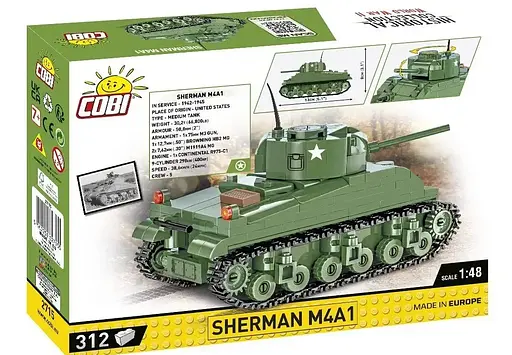 Конструктор танк Historical Collection World War II 2715 Sherman M4A1 COBI 2715 - фото 2
