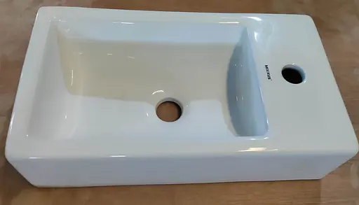 Умивальник накладний Mixxus Premium Quadro-0207 480x260x125 мм з отвором під змішувач MP6503, Білий - фото 8