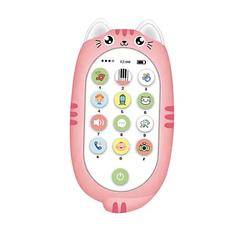 Телефон мобильный Котенок, музыка, свет, 550-118 (в ассортименте)