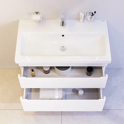 Тумба з умивальником AM.PM Hit підвісна 75 см білий M93A-FHX0752-WC0752WG38 Білий - фото 3