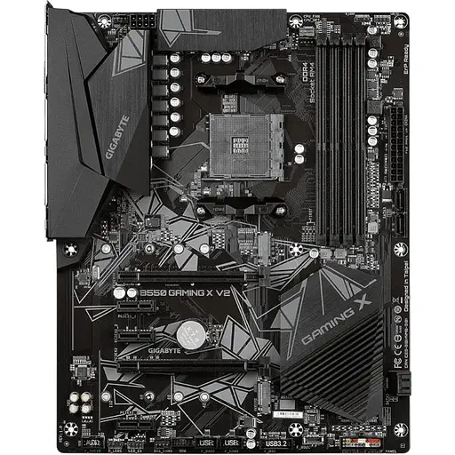 Материнская плата Gigabyte AM4 (B550) B550 Gaming X V2, B550, 4xDDR4, CrossFireX, Int.Video (CPU), 4xSATA3, 2xM.2, 1xPCI-E 16x 4.0, 1xPCI-E 16 3.0, ALC887, GLan, 6xUSB3.2/6xUSB2.0, DVI-D/HDMI, ATX