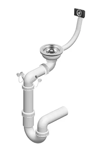 Кухонна мийка гранітна Rea North white ZLE-00127, Білий - фото 6