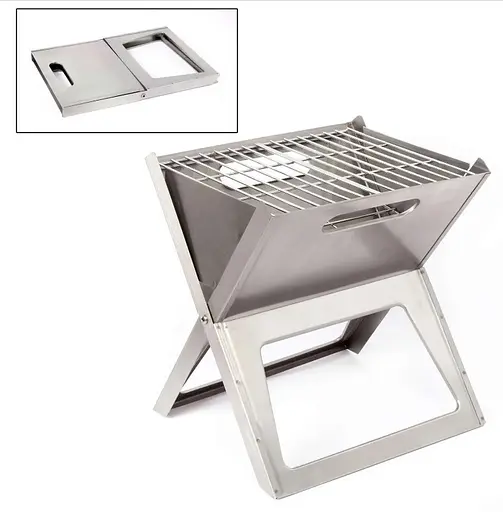 Гриль вугільний Bo-Camp Notebook/Fire Basket Compact Silver (8108347) (DAS301445) - фото 2