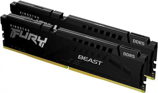 Модуль пам'яті DDR5 2x32GB/6000 Kingston Fury Beast Black (KF560C36BBEK2-64) - фото 2