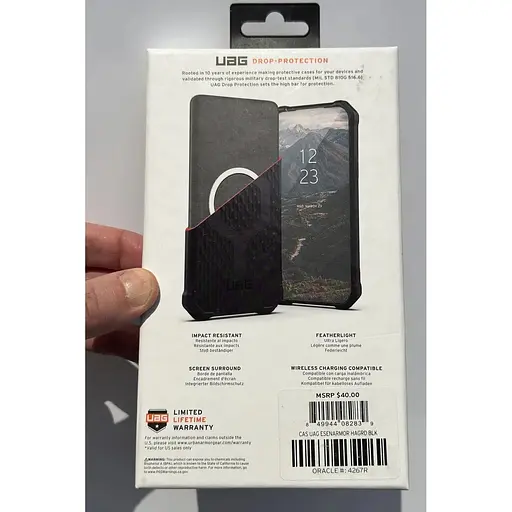 Оригінальний протиударний чохол UAG Essential Armor для iPhone 14 Plus / iPhone 15 Plus Black (114090114040) - фото 3