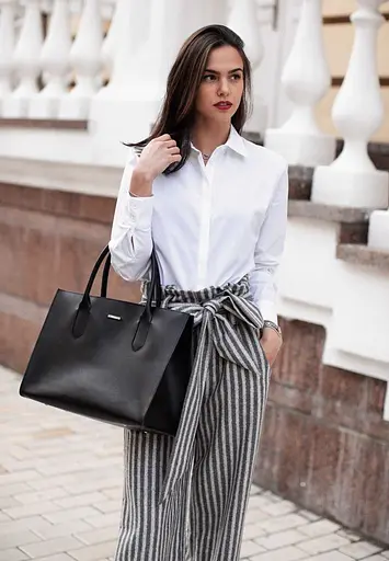 Шкіряна жіноча сумка Шоппер чорна Blackwood - фото 8