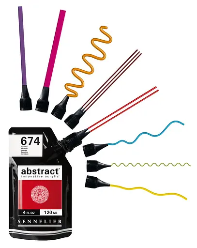 Набір насадок для акрилу Sennelier Abstract, 8 шт