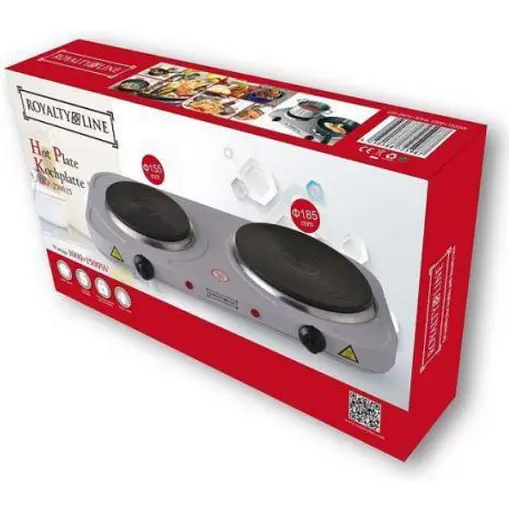 Електрична плита на дві конфорки Royalty Line DKP-2500.15 1000 + 1500 Вт - фото 4