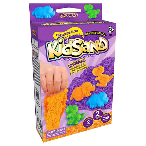Набор творчества Кинетический песок Kidsand, коробка мини, 200 г, укр/рус, Danko Toys - фото 6