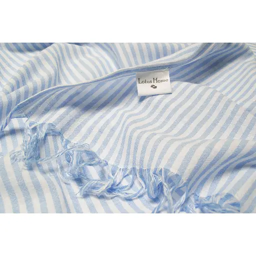Полотенце Lotus Home Pestemal Argosa stripe 85х175 см голубой (svt-2000022344197) - фото 3