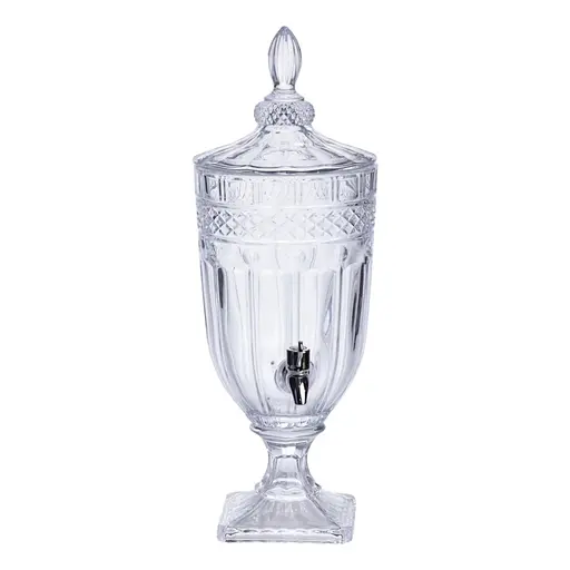 Лимонадниця з краном скляна 3 л диспенсер для напоїв лимонадник із краном Yiwu HP-19-293 - фото 2