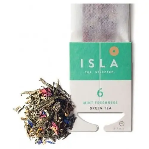 Чай зелений Isla Mint Freshness №6 з м'ятою на чашку 2.4 г х 10 шт - фото 1