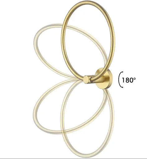 Тримач для рушника кільце Rea Mist 5 gold REA-80029 Золотий - фото 5