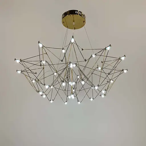 Невагома золота люстра Ø 80 см | Арт. MJ 206-800 Titanium | Line F - фото 1