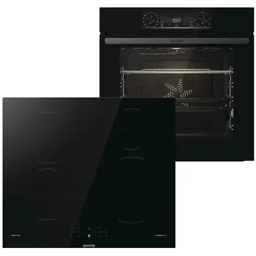 Варочная поверхность электрическая Gorenje BOS6737E06BG с духовкой GI6401BSC
