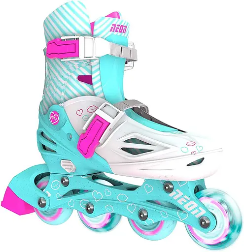 Ролики Neon Combo Skates Размер 34-37 Бирюзовый - фото 2
