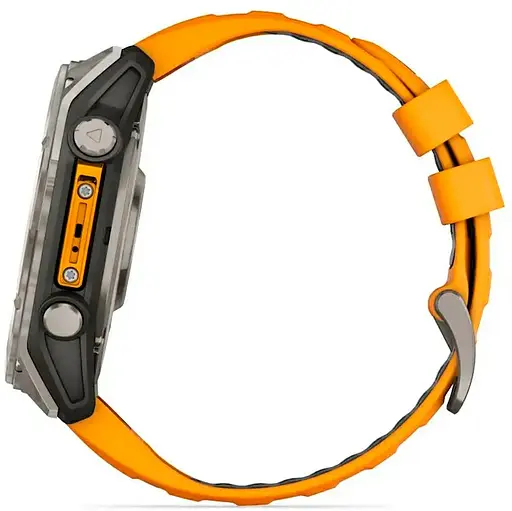Смарт-годинник Garmin Fenix 8 47mm AMOLED Sapphire Titanium w. Spark Orange/Graphite Silicone Band (010-02904-10/11) - фото 10