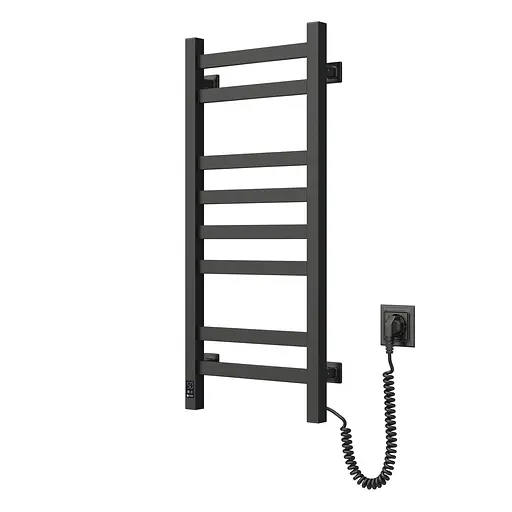 Електрична рушникосушка Navin Авангард 360x800 Sensor правобічна з таймером, чорний муар 00-044050-5080, Чорний матовий, Праве, Електронний - фото 3