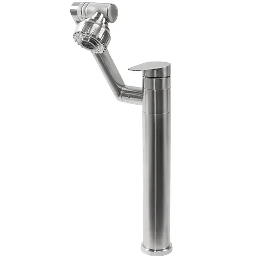 Змішувач для умивальника Rea Paco nikiel brushed високий REA-B0537 Никель - фото 4