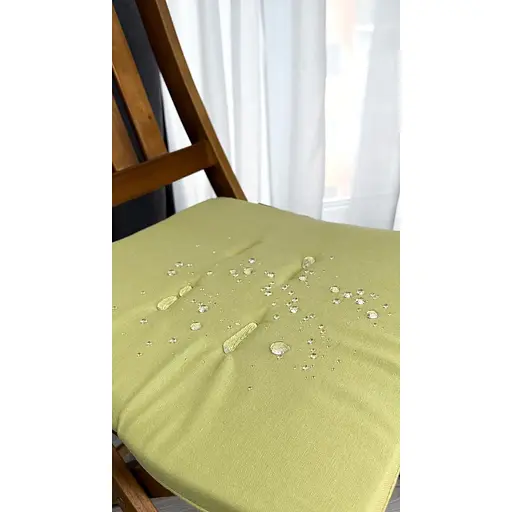 Водоотталкивающая подушка на стул Оливковый однотон (2 шт.) - фото 6