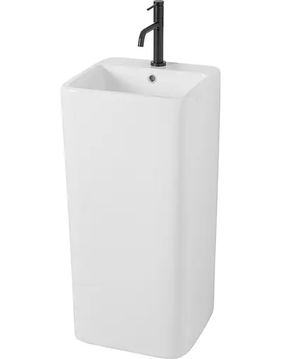 Умивальник Rea Mia напольний білий REA-U5634, Білий - фото 5