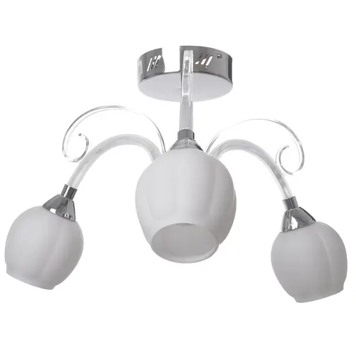 Люстра стельова Brille в спальню E27 40W CH (LK-508C/3) - фото 5