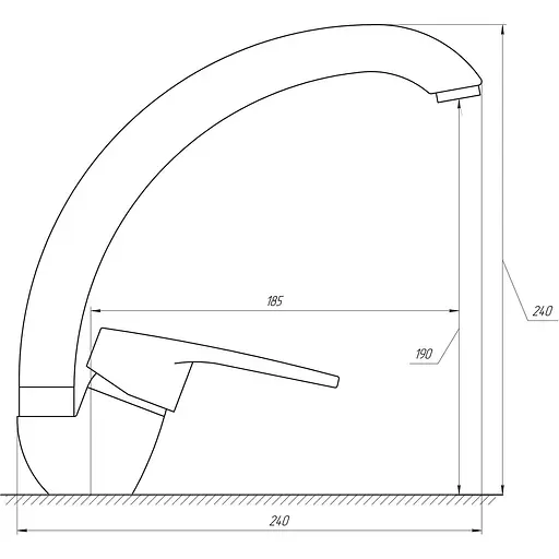 Змішувач для кухні Domino SIRIUS DSV-103S - фото 4