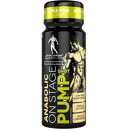 Передтренувальний комплекс Kevin Levrone Black Line Anabolic On Stage Pump Shot, 60 мл для максимального пампу - Груша-яблуко