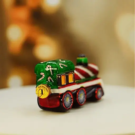 Ялинкова прикраса Різдвяні історії Солодкий експрес скло (4820001084665) - фото 3