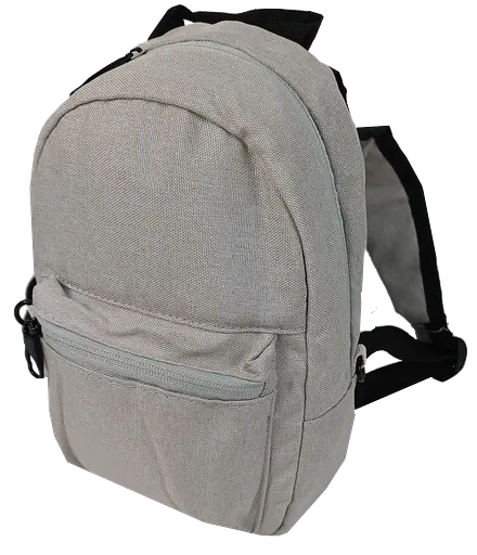 Маленький женский рюкзак 3L Антивор с RFid светло-серый LS sum0028826 - фото 3