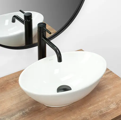 Умивальник Rea Pamela Mini накладний білий REA-U5804, Білий - фото 2