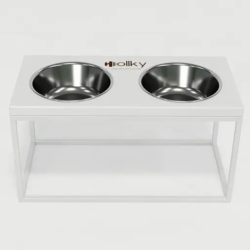 Hollky Base L — миски на підставці для середніх і великих собак (2 × 0,95 л, висота 20 см) - фото 9