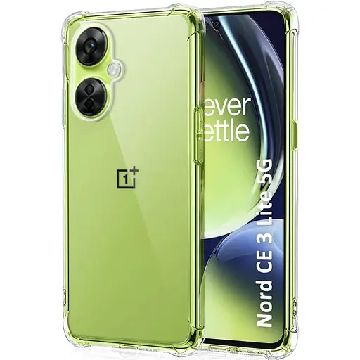 TPU чехол Getman Ease logo усиленные углы Full Camera для OnePlus Nord CE 3 Lite Бесцветный прозрачный
