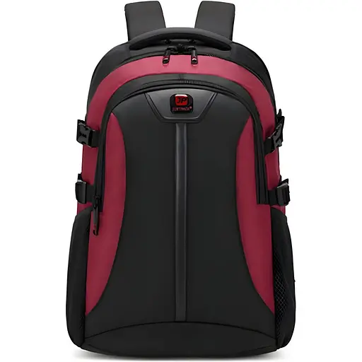 Универсальный городской рюкзак Justpack с USB зарядкой 32x19x50 см красный (8805)