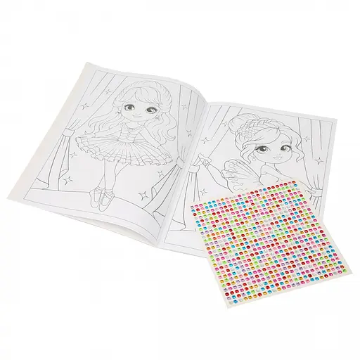 Розмальовка А4 1Вересня Балерини зі стразами 12 стор. (743369) - фото 3