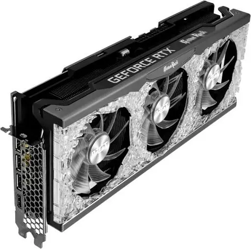 Відеокарта Palit RTX 3080 10Gb GameRock OC (NED3080H19IA-1020G) (GDDR6X, 320 bit, PCI-E v4.0 x16) Б/в - фото 3